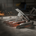 Bisturí y Cuchillas BauKer Heavy Duty 4 Piezas - Corte industrial de alta resistencia